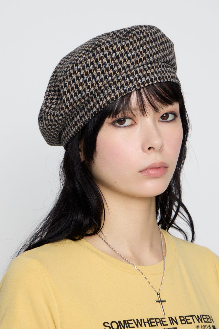 HOUNDSTOOTH CLASSIC ベレー BRN FREE