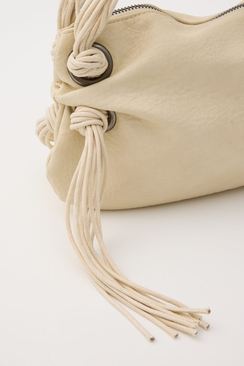 FAUX LEATHER FRINGE バッグ O/WHT FREE