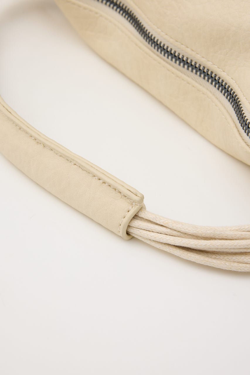 FAUX LEATHER FRINGE バッグ O/WHT FREE
