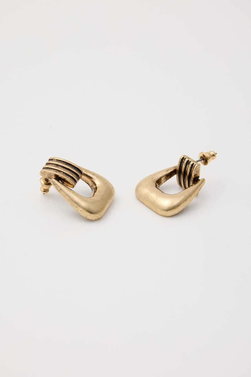 BUCKLE LIKE ピアス GLD FREE
