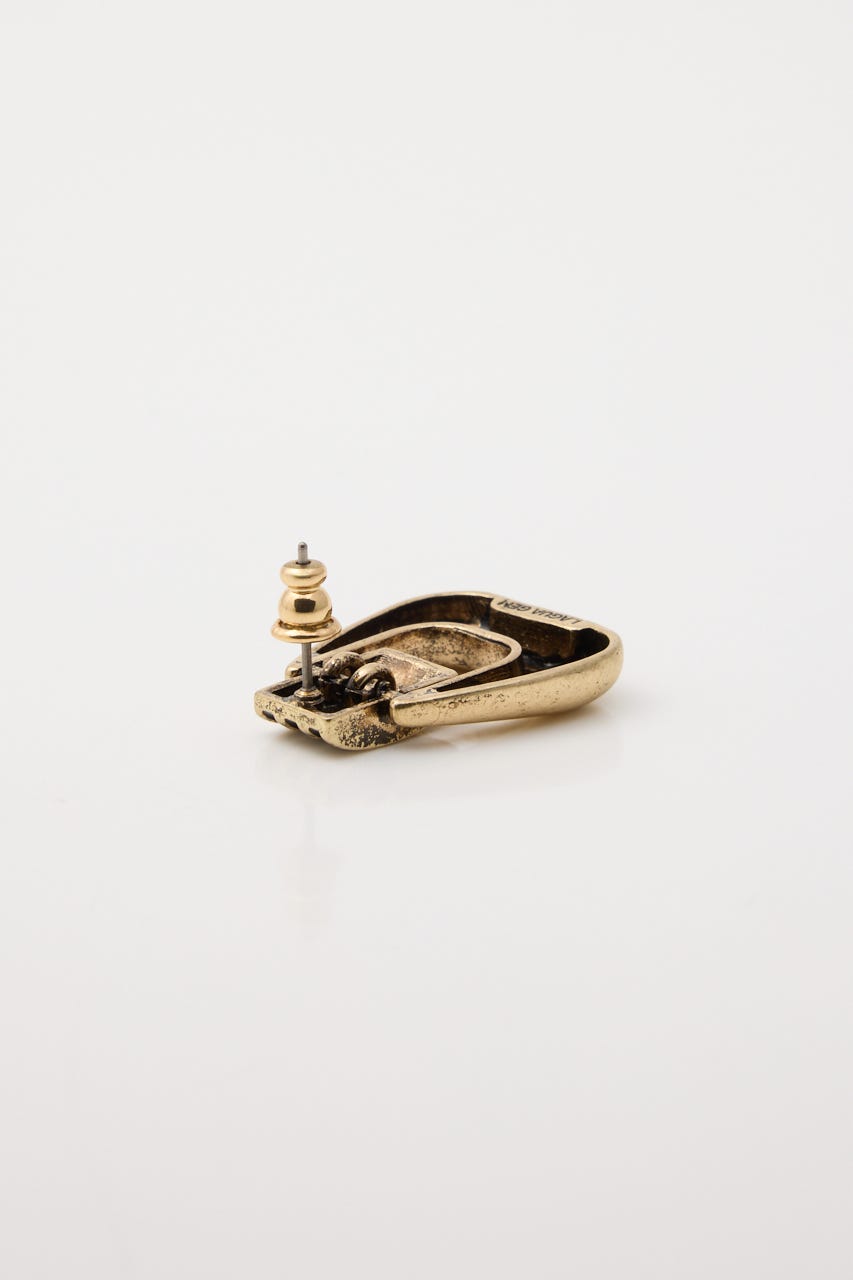 BUCKLE LIKE ピアス GLD FREE