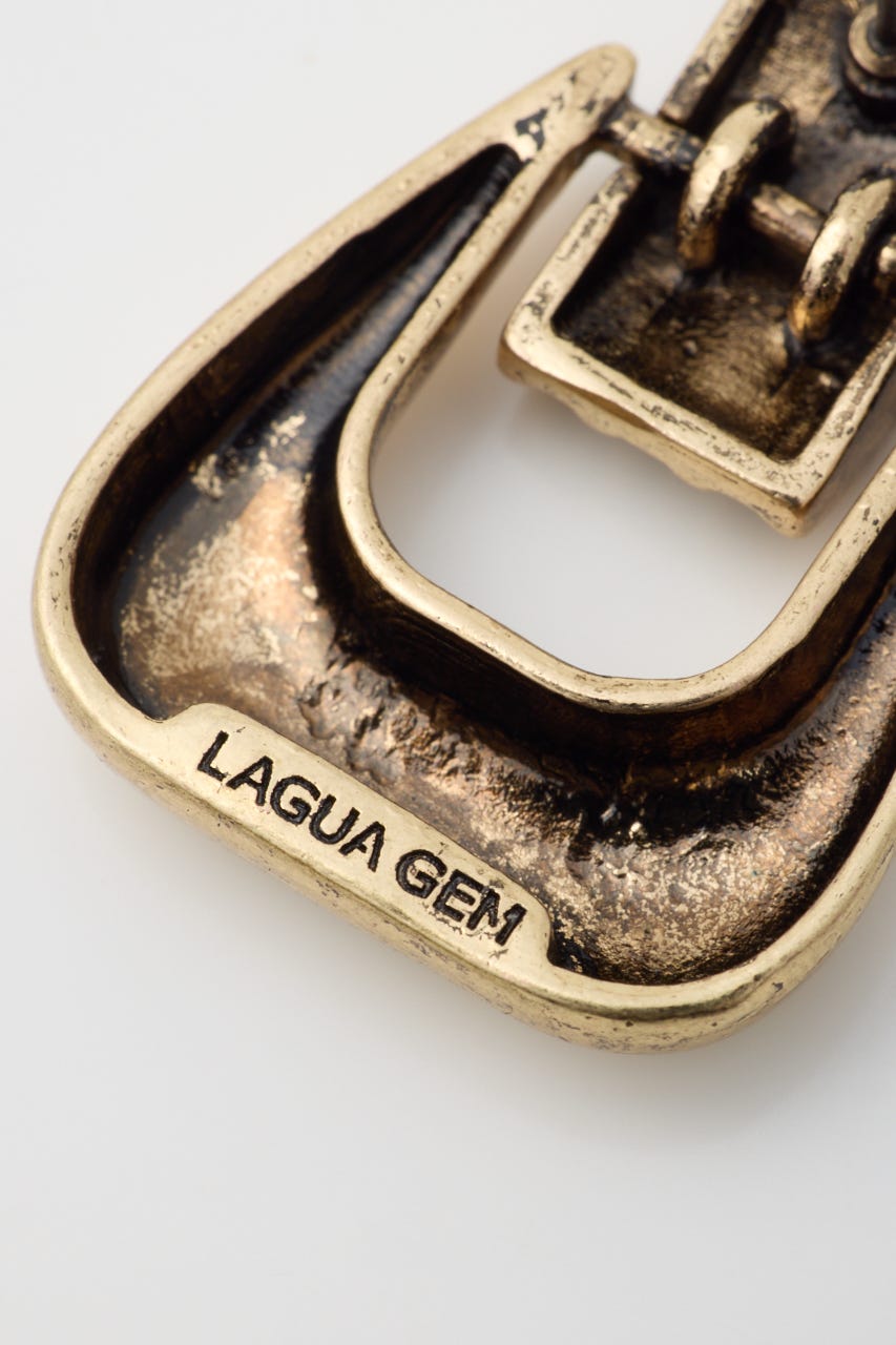 BUCKLE LIKE ピアス GLD FREE