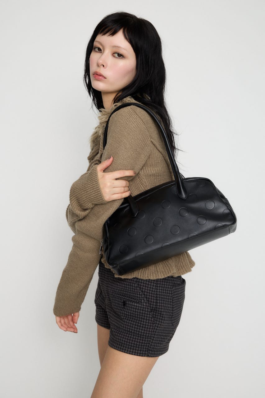 DOT EMBOSSED バッグ BLK FREE