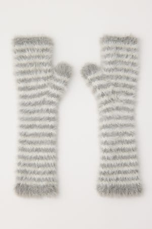 BORDER SHAGGY アームウォーマー