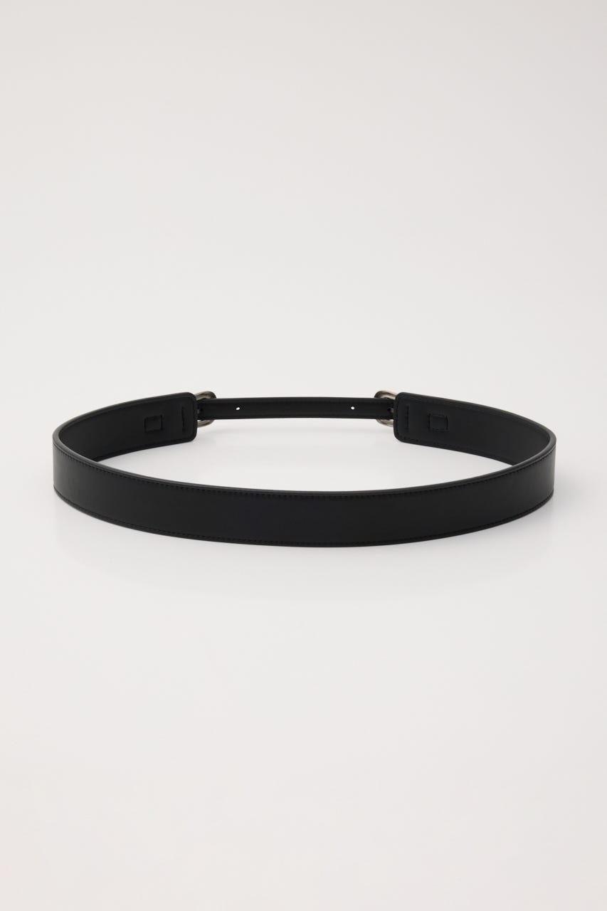 TWO BUCKLE ベルト BLK FREE
