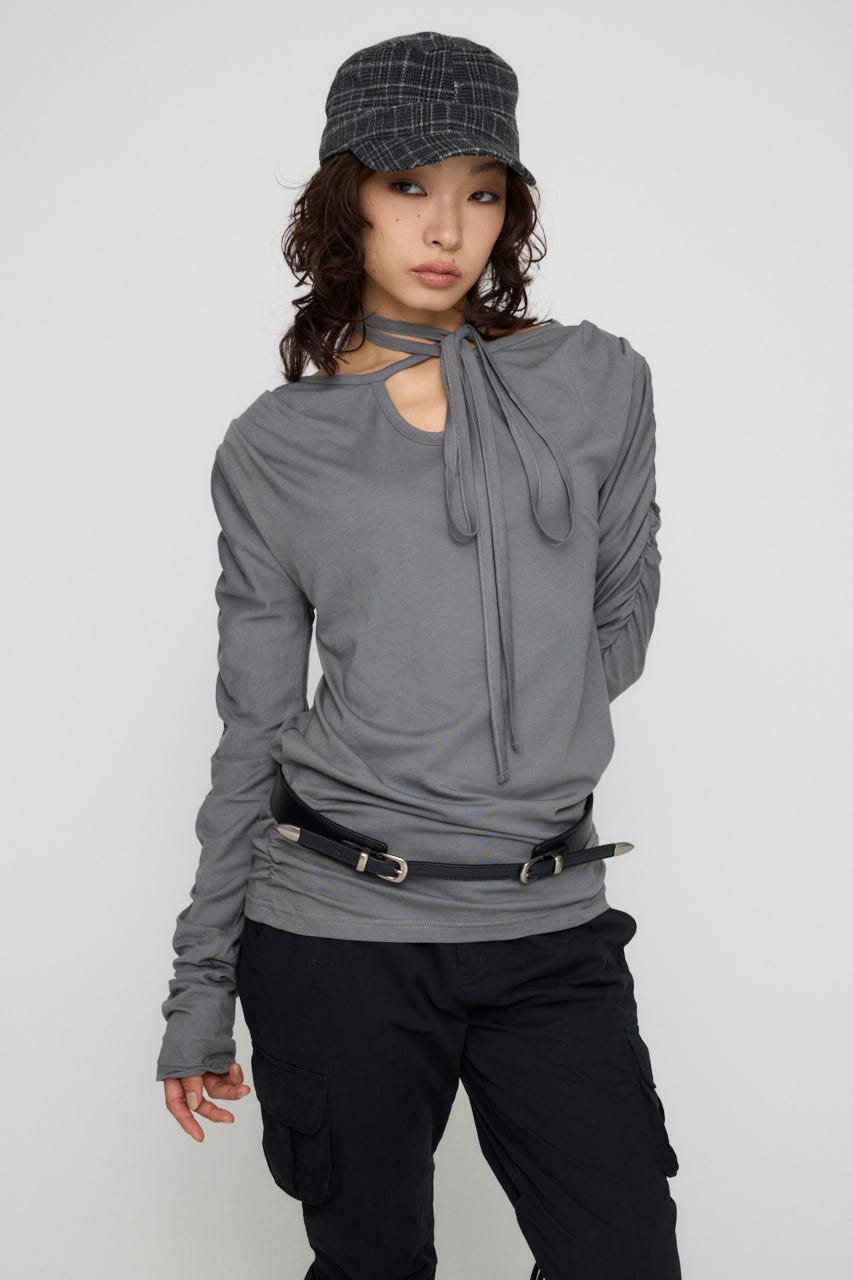 TWO BUCKLE ベルト BLK FREE