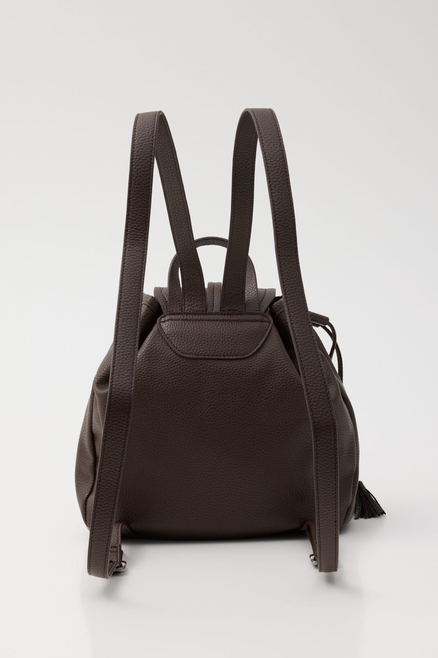 FAUX LEATHER DRAWSTRING バックパック BRN FREE