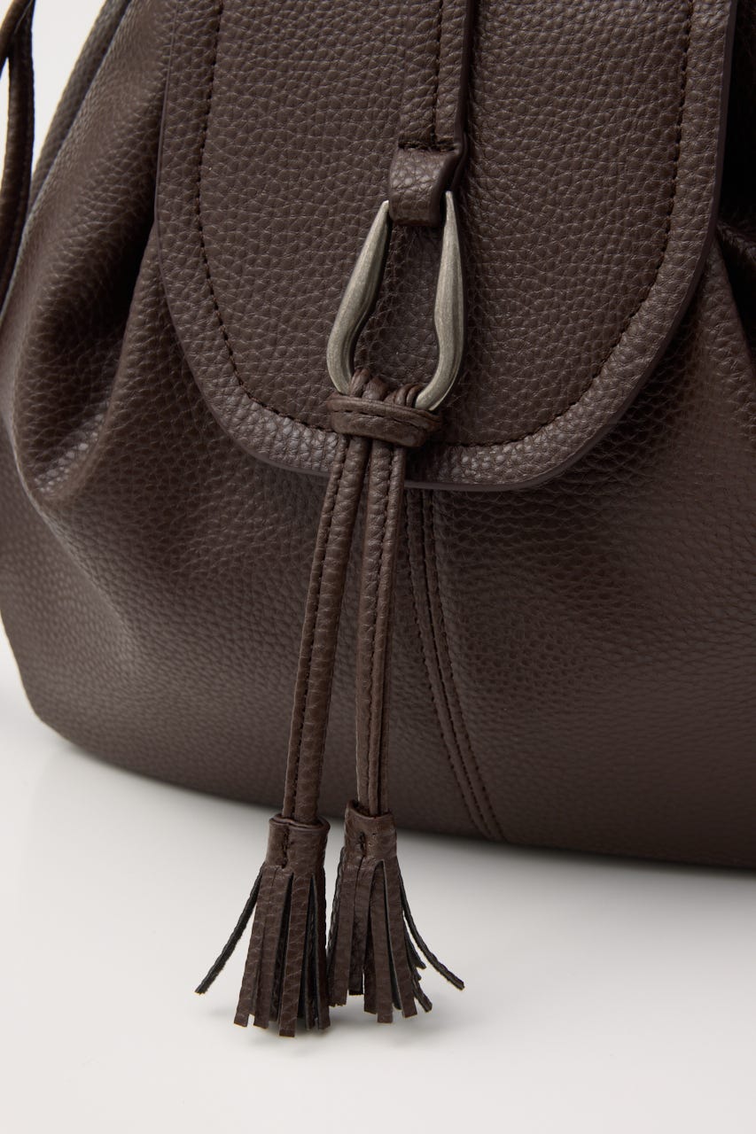 FAUX LEATHER DRAWSTRING バックパック BRN FREE