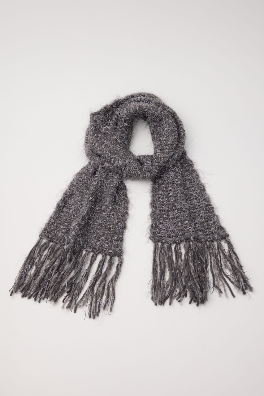 MIX KNIT ストール GRY FREE