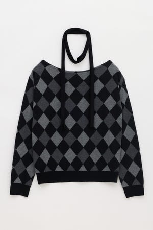 RHOMBUS STOLE SET ニット