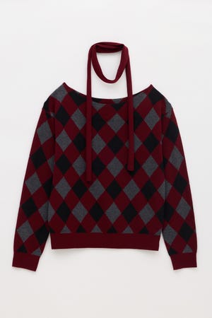 RHOMBUS STOLE SET ニット