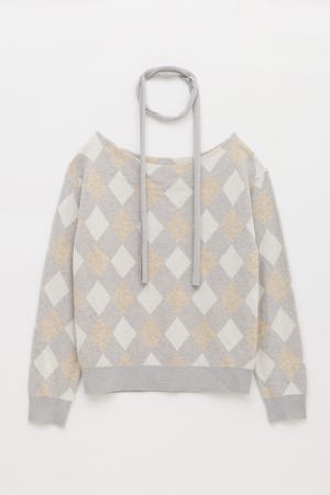 RHOMBUS STOLE SET ニット