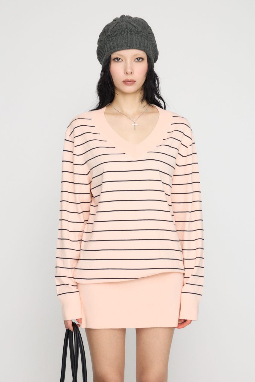 LAGUA GEM | BORDER DOLMAN KNIT ワンピース (ワンピース(ミニ
