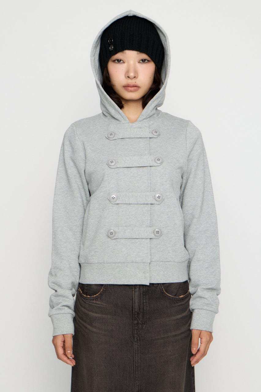 DOUBLE BUTTON フーディ T.GRY FREE