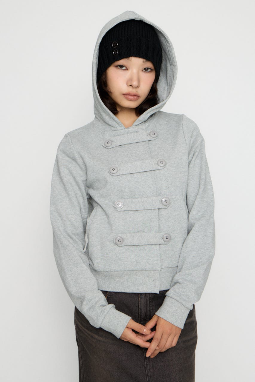 DOUBLE BUTTON フーディ T.GRY FREE