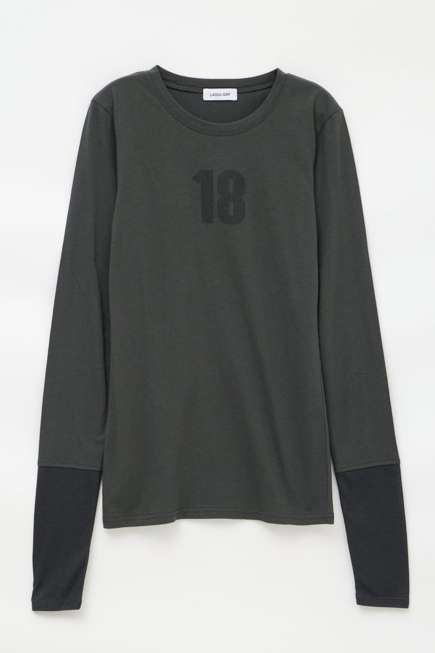 NUMBER LONG SLEEVES チュニック C.GRY FREE