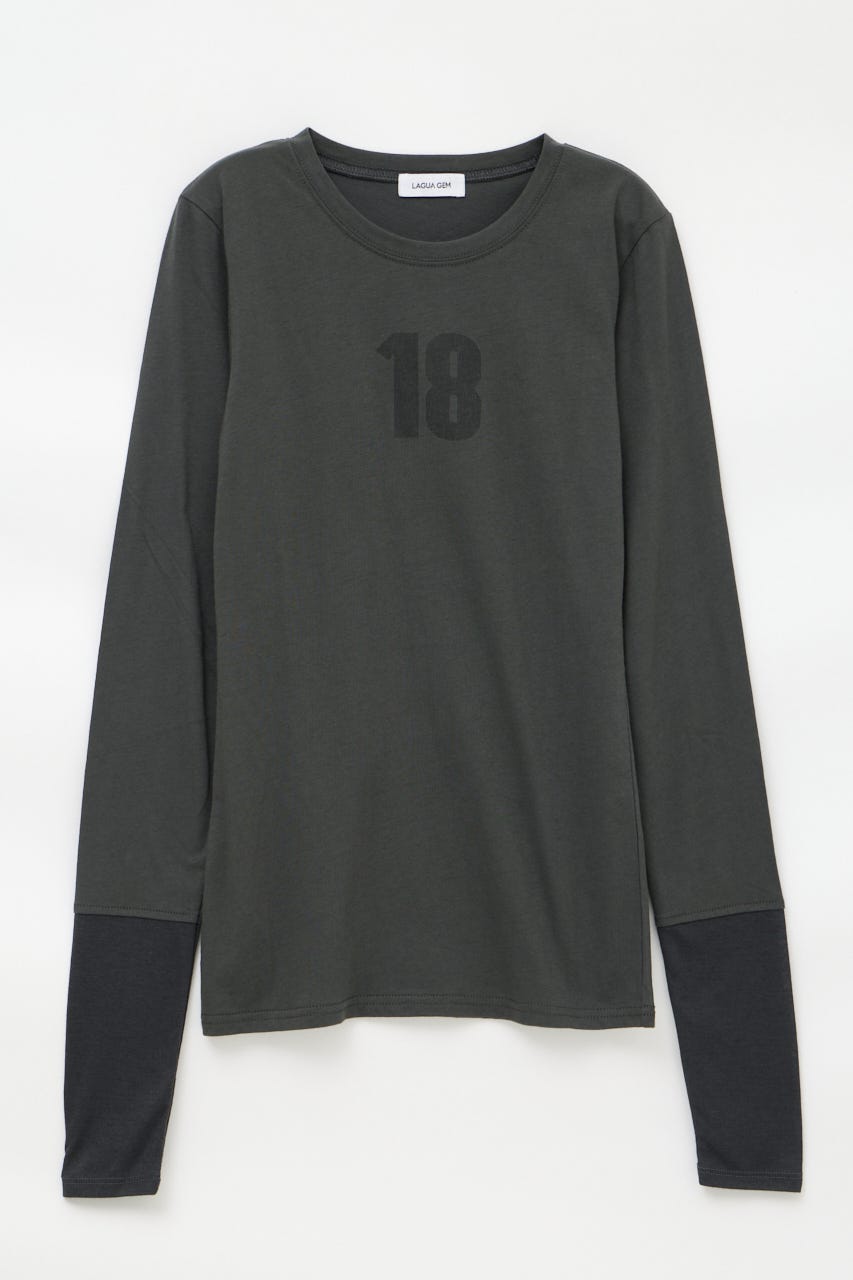 NUMBER LONG SLEEVES チュニック C.GRY FREE