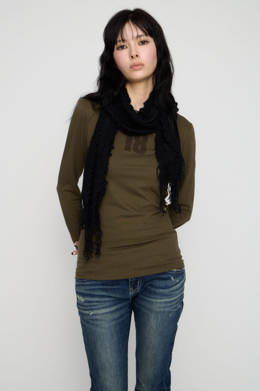 NUMBER LONG SLEEVES チュニック KHA FREE