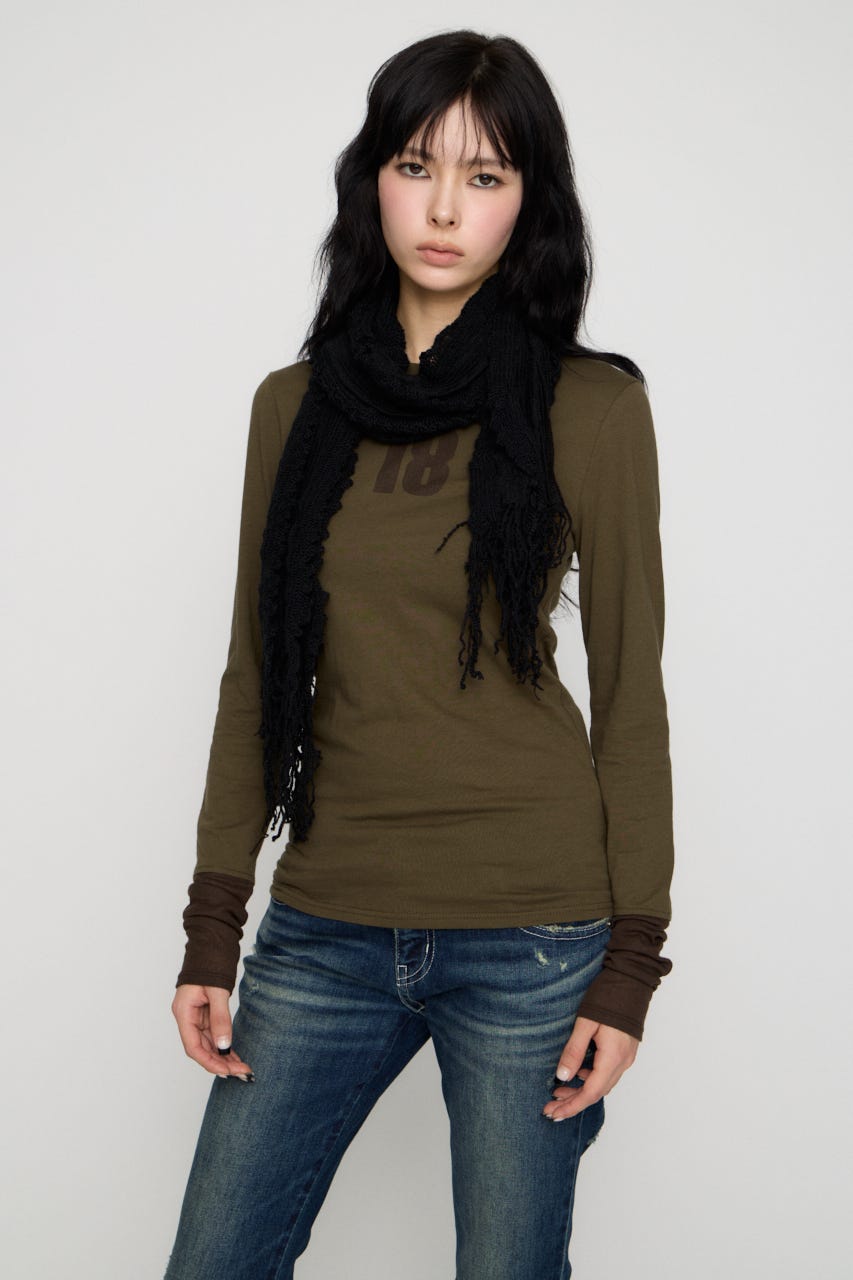 NUMBER LONG SLEEVES チュニック KHA FREE