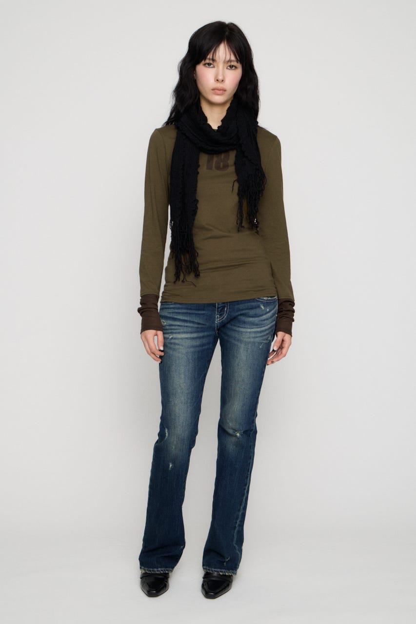 NUMBER LONG SLEEVES チュニック KHA FREE