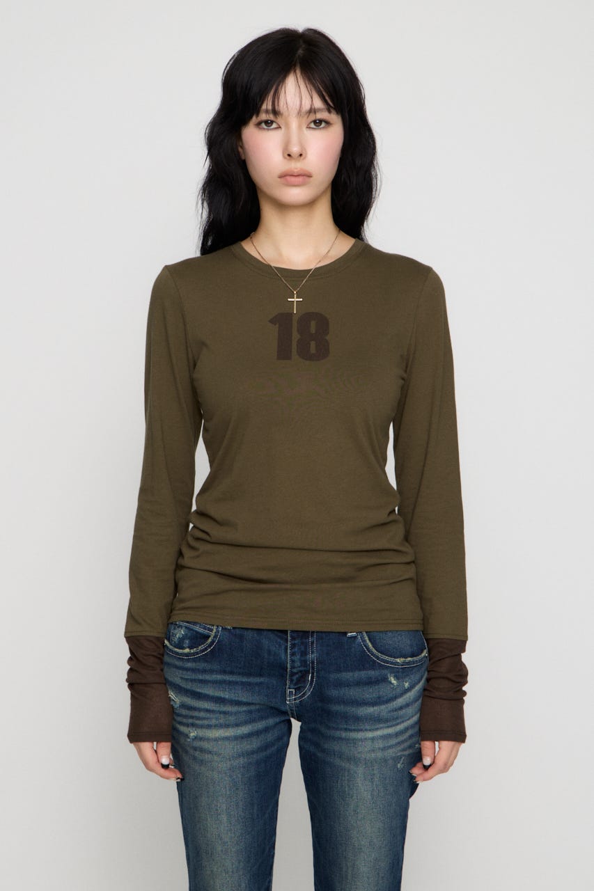 NUMBER LONG SLEEVES チュニック KHA FREE