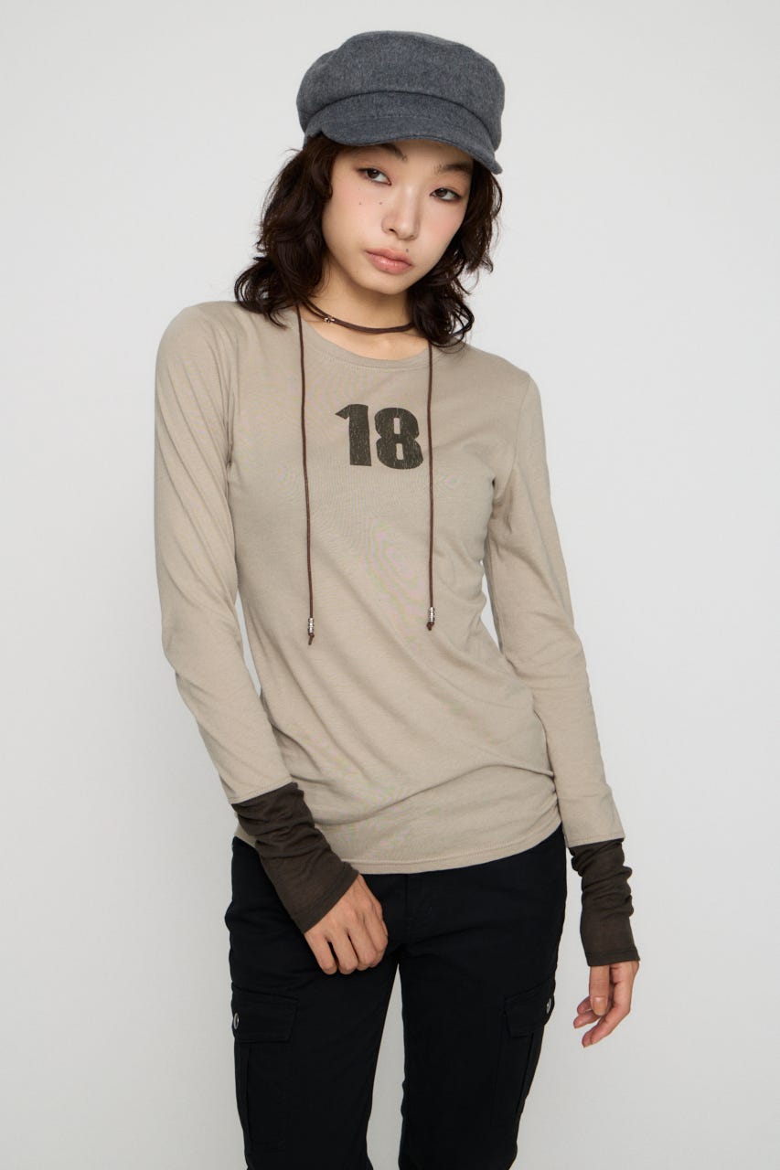 NUMBER LONG SLEEVES チュニック L/BEG FREE