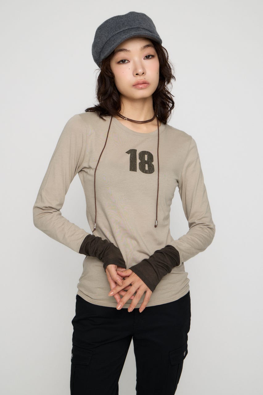 NUMBER LONG SLEEVES チュニック L/BEG FREE