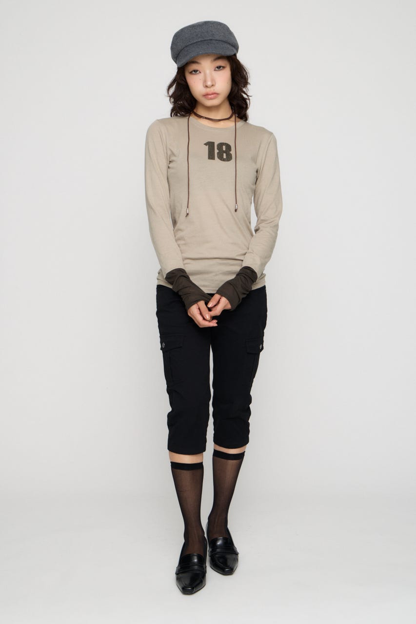 NUMBER LONG SLEEVES チュニック L/BEG FREE