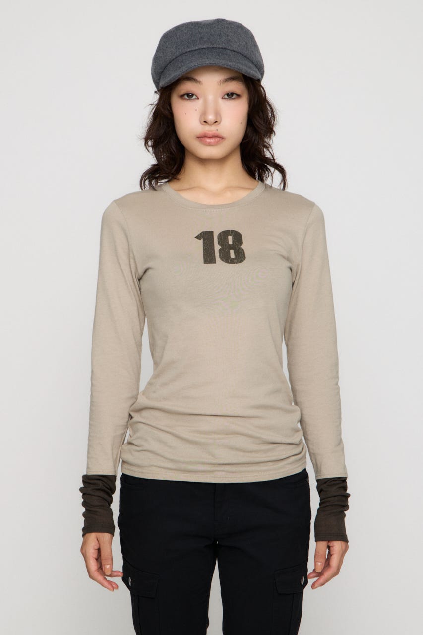 NUMBER LONG SLEEVES チュニック L/BEG FREE