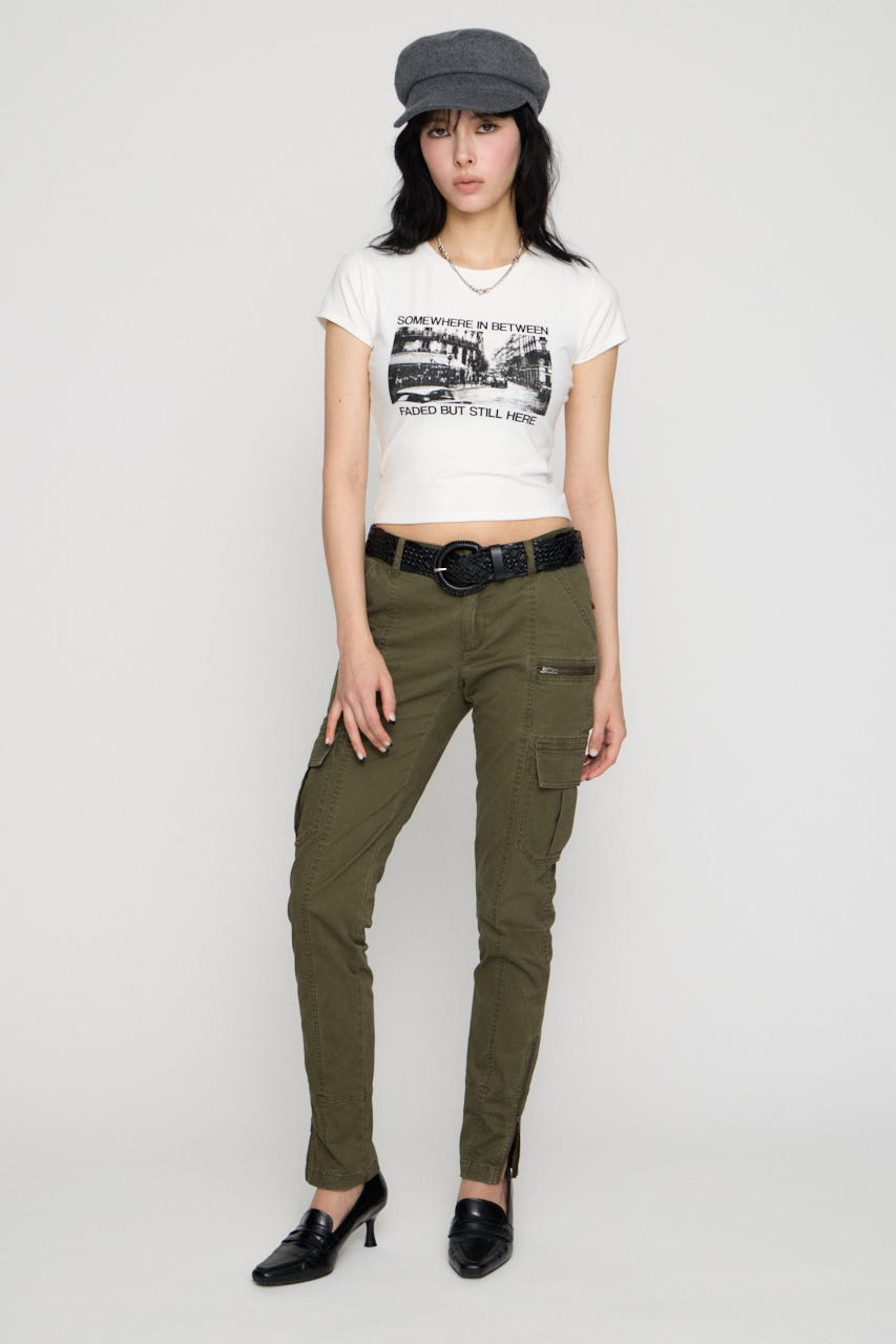 PHOTO PRINT CUT Tシャツ WHT FREE