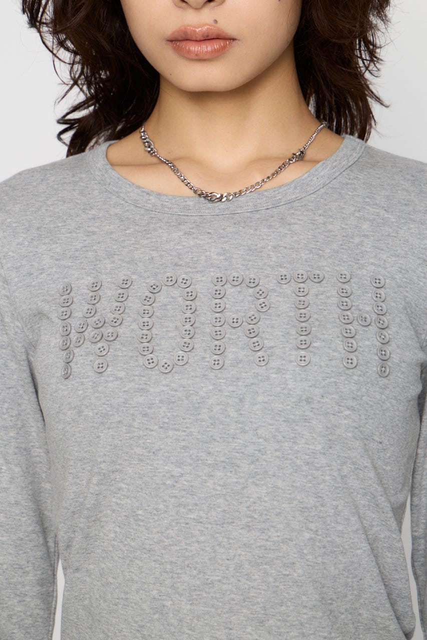 LAGUA GEM | MESSAGE BUTTON ロングスリーブTシャツ (Tシャツ