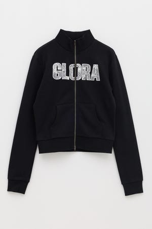 LACE FONT ZIP スウェット