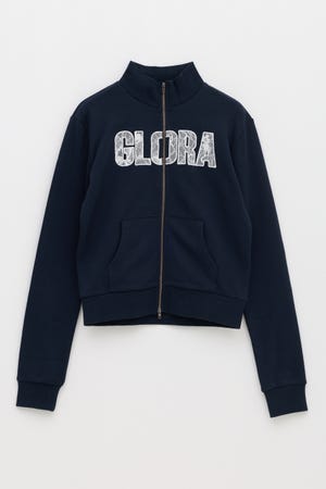 LACE FONT ZIP スウェット