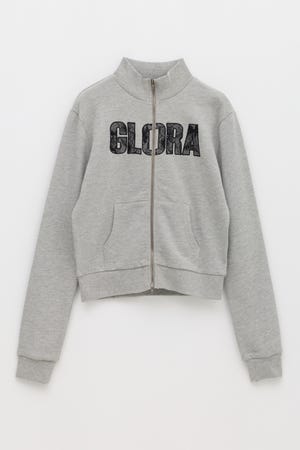 LACE FONT ZIP スウェット