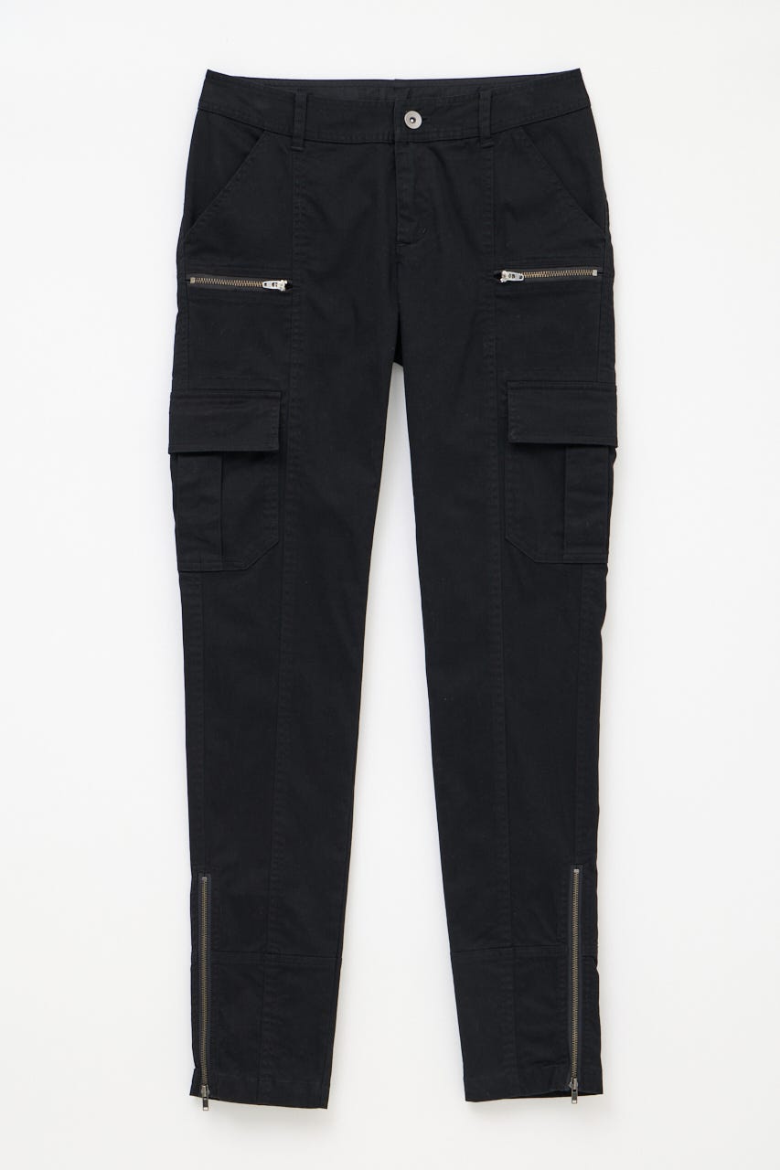 COTTON SLIM CARGO パンツ BLK M