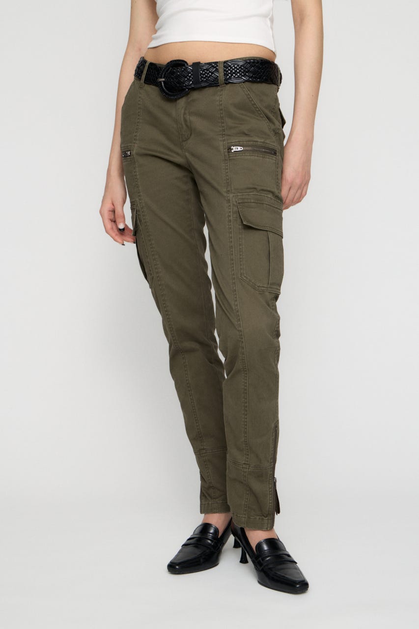 COTTON SLIM CARGO パンツ KHA S