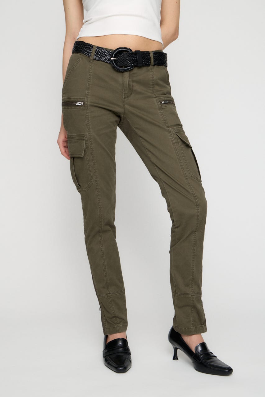 COTTON SLIM CARGO パンツ KHA S