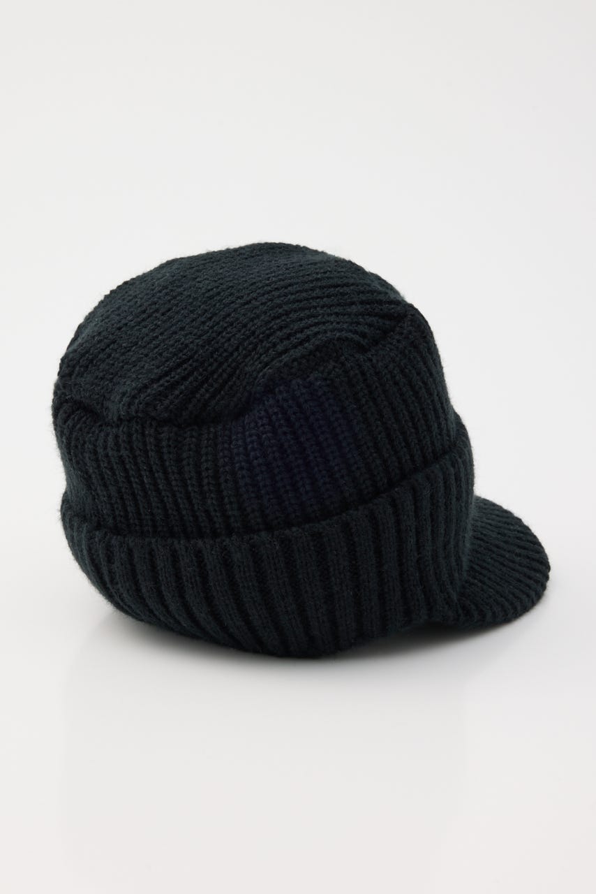 RIB KNIT WORK キャップ BLK FREE