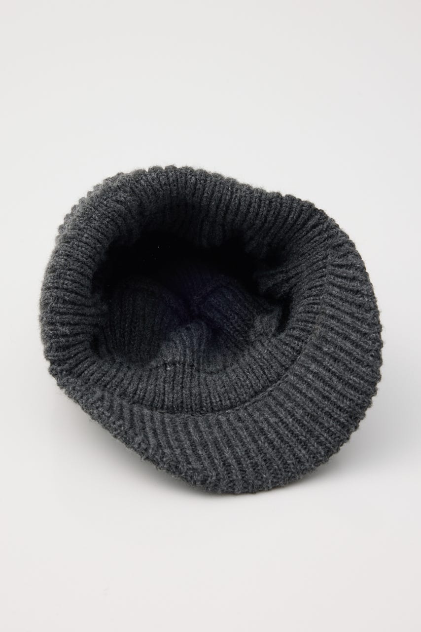 RIB KNIT WORK キャップ GRY FREE
