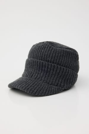 RIB KNIT WORK キャップ