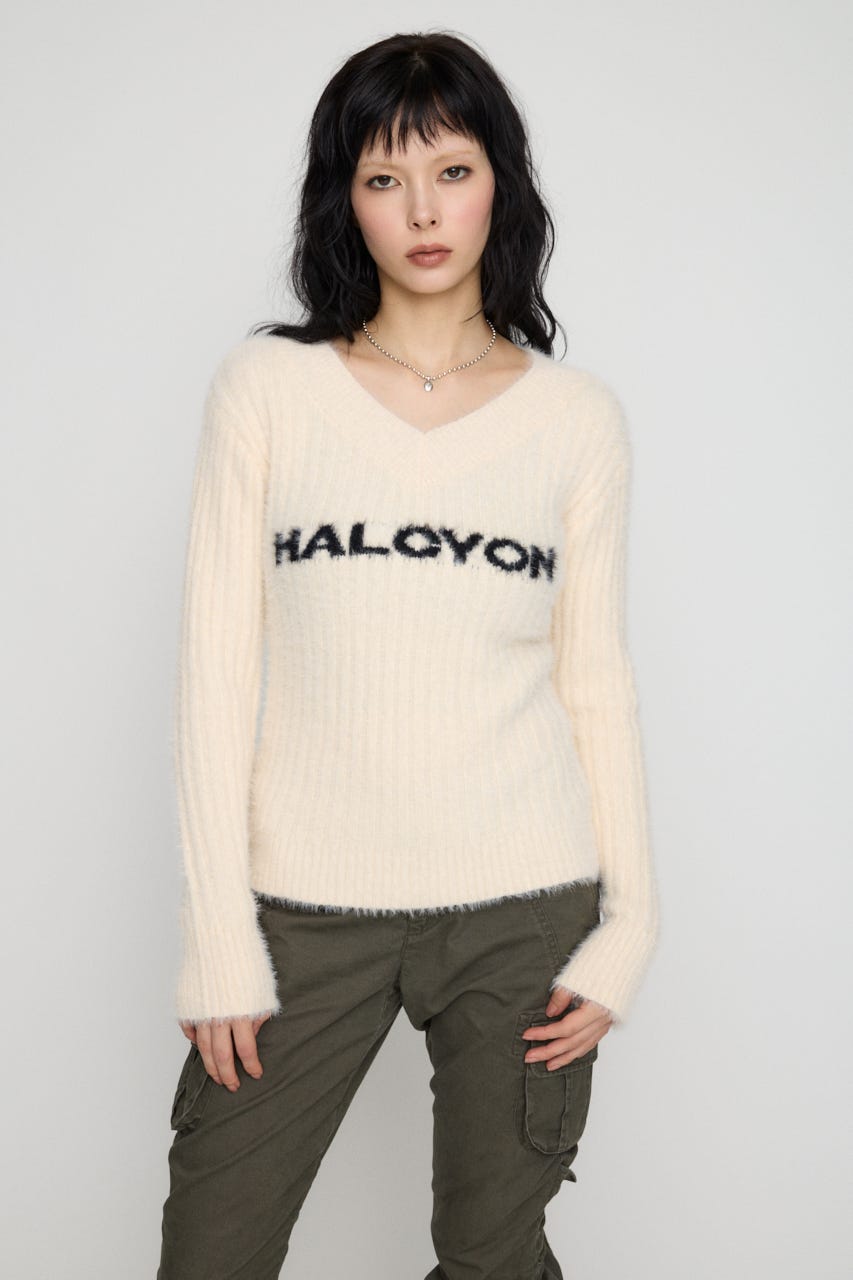 WIDE NECK SHAGGY ニット IVOY FREE