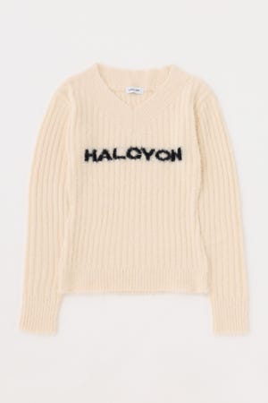 WIDE NECK SHAGGY ニット