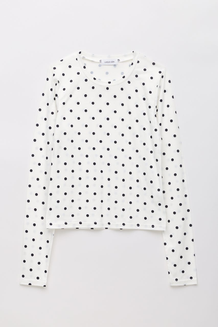 COMPACT DOT トップス WHT FREE