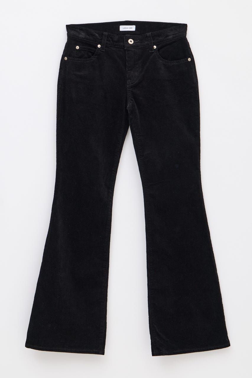 CORDUROY FLARE パンツ BLK 25inch