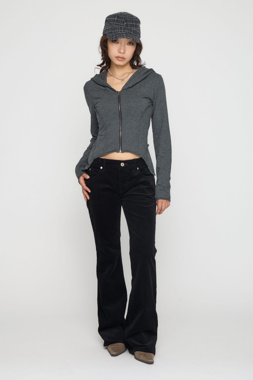 CORDUROY FLARE パンツ BLK 25inch
