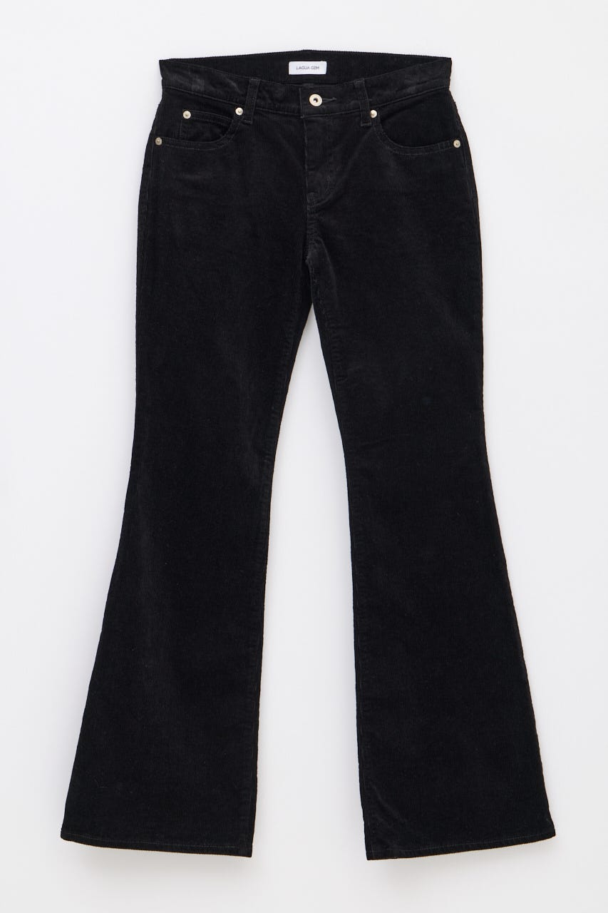 CORDUROY FLARE パンツ BLK 25inch