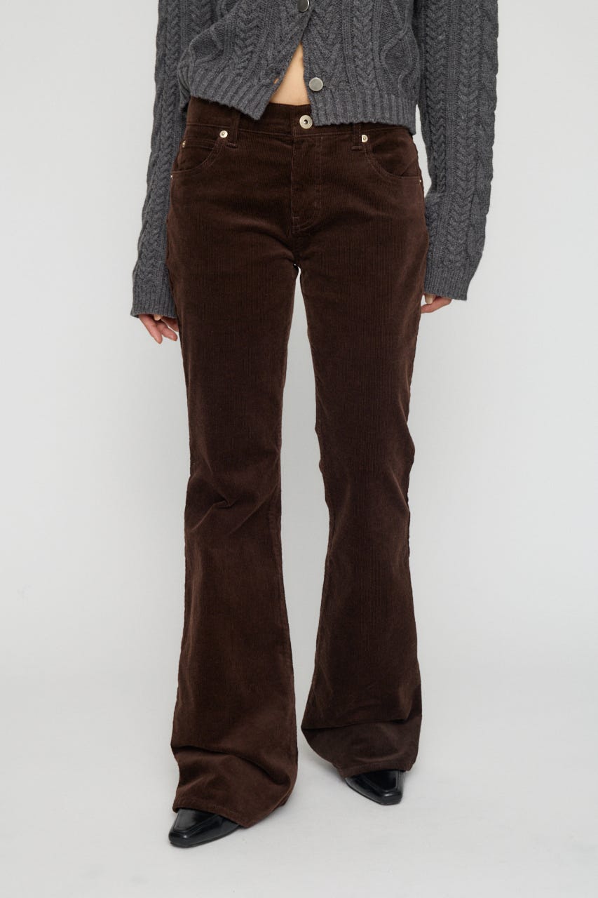 CORDUROY FLARE パンツ BRN 22inch