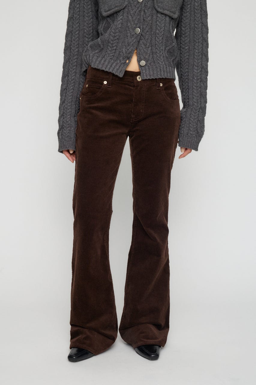 CORDUROY FLARE パンツ BRN 22inch