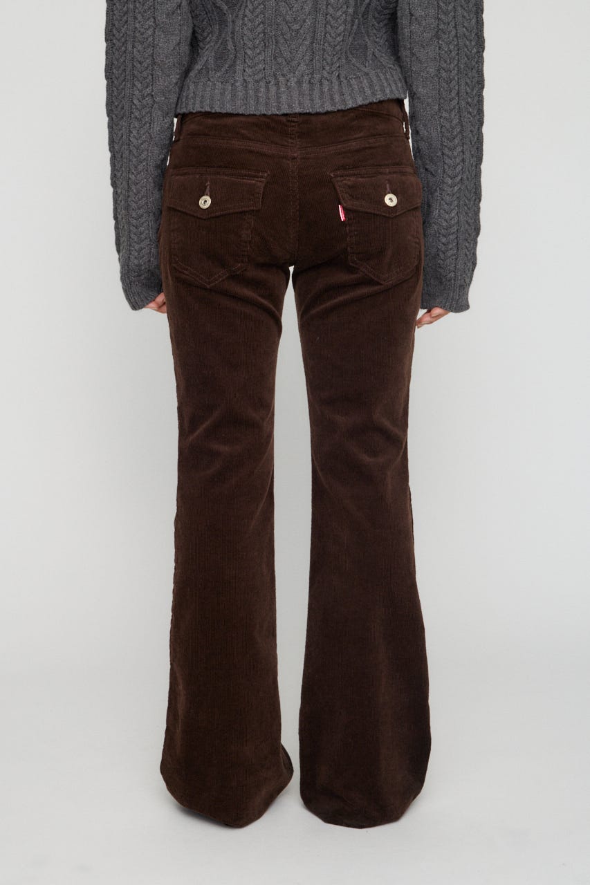 CORDUROY FLARE パンツ BRN 22inch
