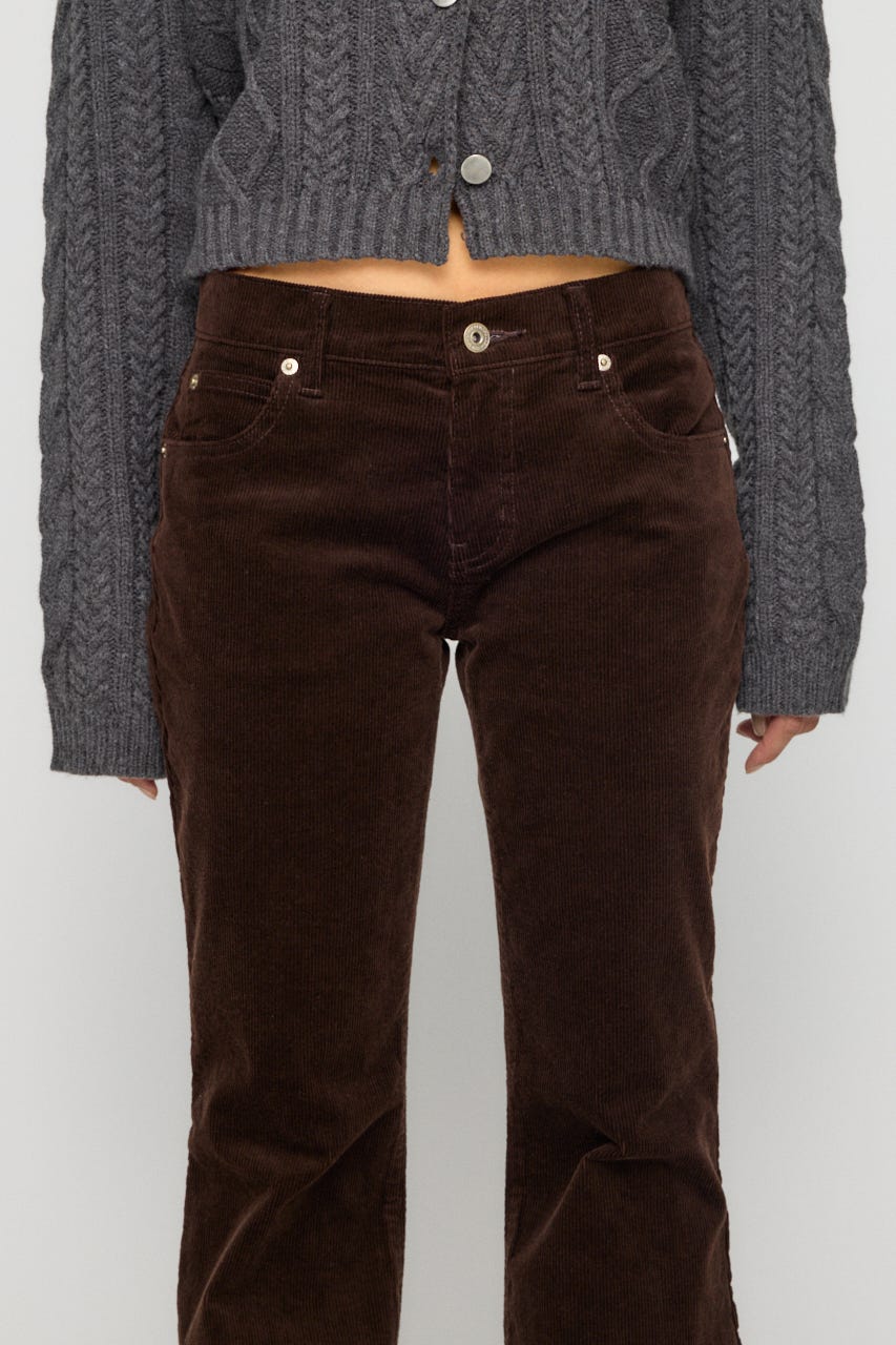 CORDUROY FLARE パンツ BRN 22inch